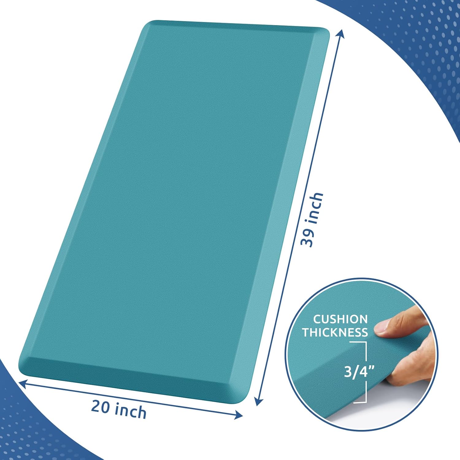 KitchenClouds Kitchen Mat Cushioned Anti Fatigue Rug 17.3