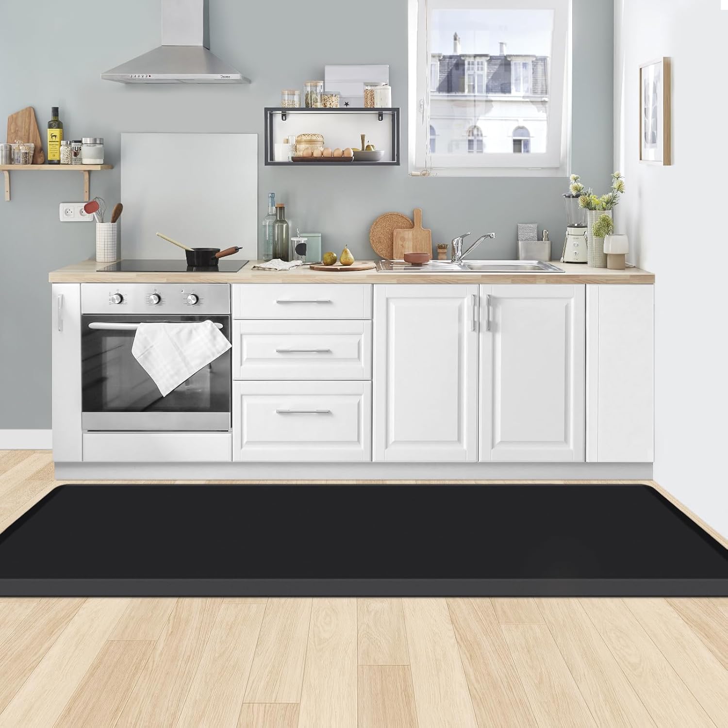 KitchenClouds Kitchen Mat Cushioned Anti Fatigue Rug 17.3