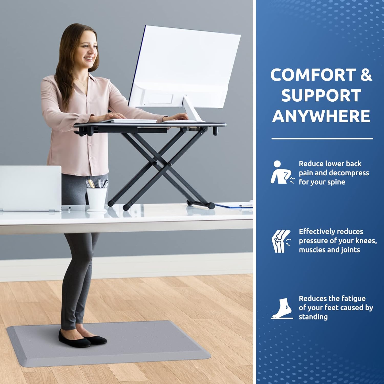 KitchenClouds Kitchen Mat Cushioned Anti Fatigue Rug 17.3