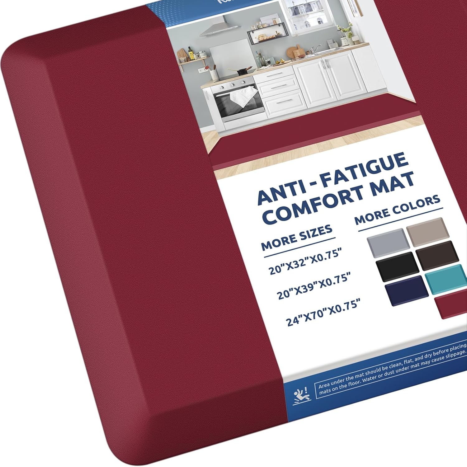 KitchenClouds Kitchen Mat Cushioned Anti Fatigue Rug 17.3