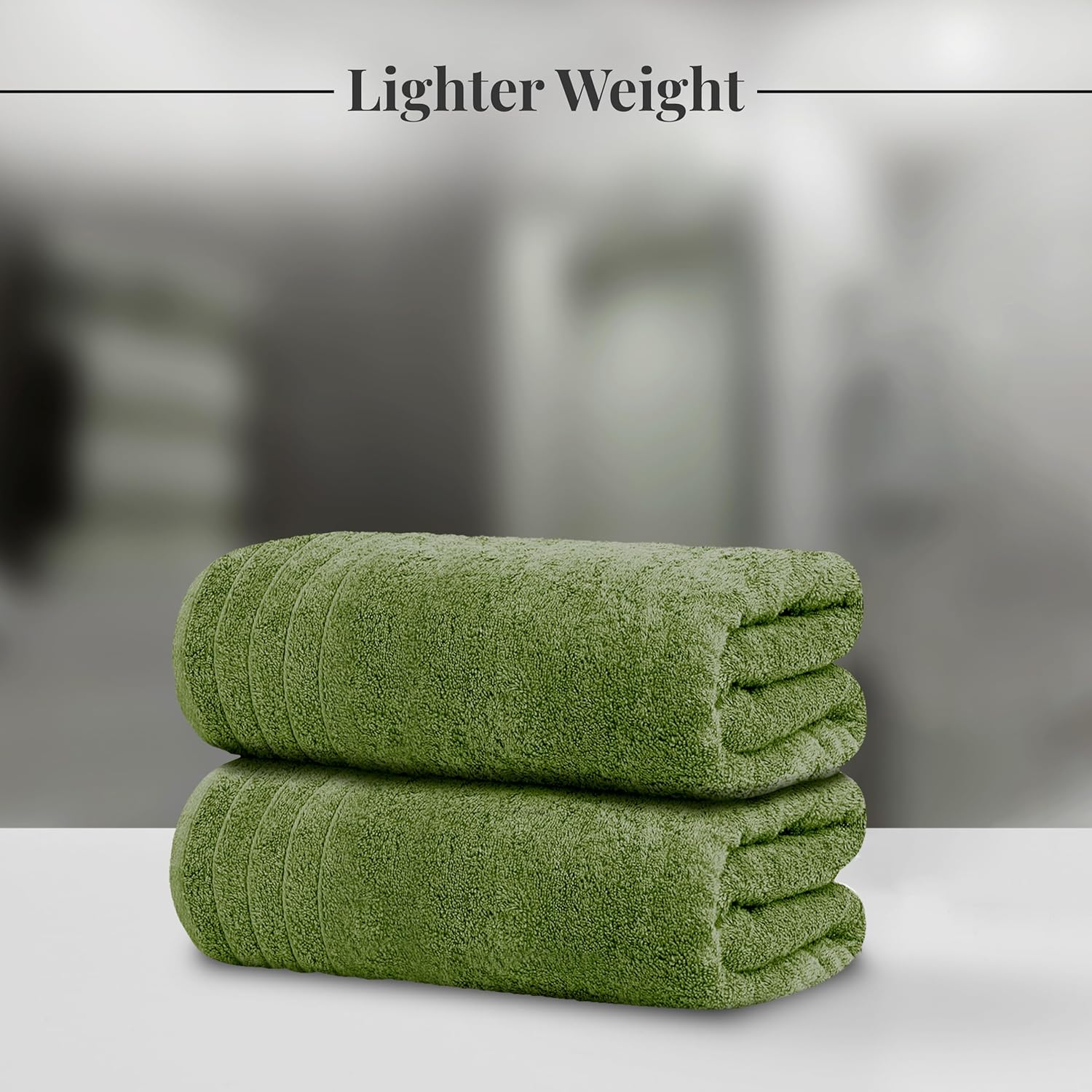 Tens Towels Extra Large Bath Towels 30 x 60 Inches, 100% Cotton, Larger & Lighter, Quicker to Dry, Lighter Weight, Super Soft and Absorbent, Perfect Bathroom Towels