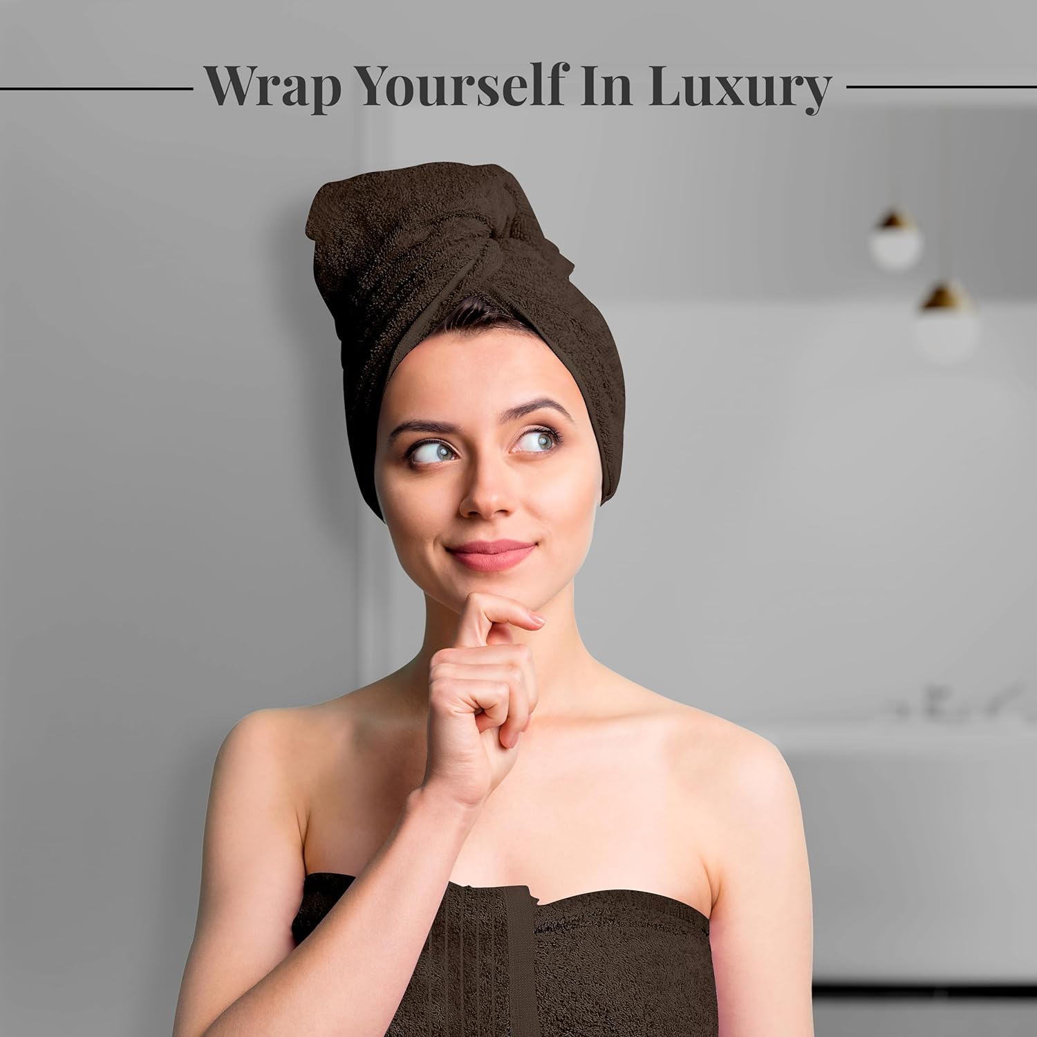 Tens Towels Extra Large Bath Towels 30 x 60 Inches, 100% Cotton, Larger & Lighter, Quicker to Dry, Lighter Weight, Super Soft and Absorbent, Perfect Bathroom Towels