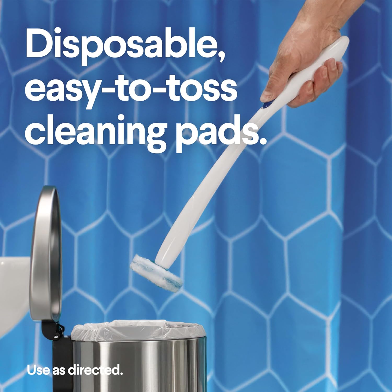 Clorox ToiletWand Disposable Toilet Cleaning System - ToiletWand, Storage Caddy and 16 Disinfecting ToiletWand Refill Heads (Package May Vary)
