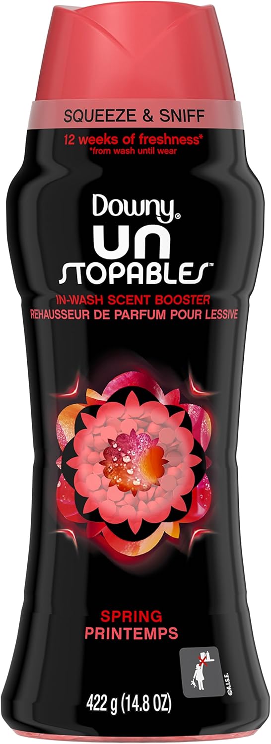 Downy Unstopables In Wash Scent Booster Beads, Fresh Scent, 24 oz, Downy Scent Booster Beads, Unstoppable Laundry Beads, Odor Protection