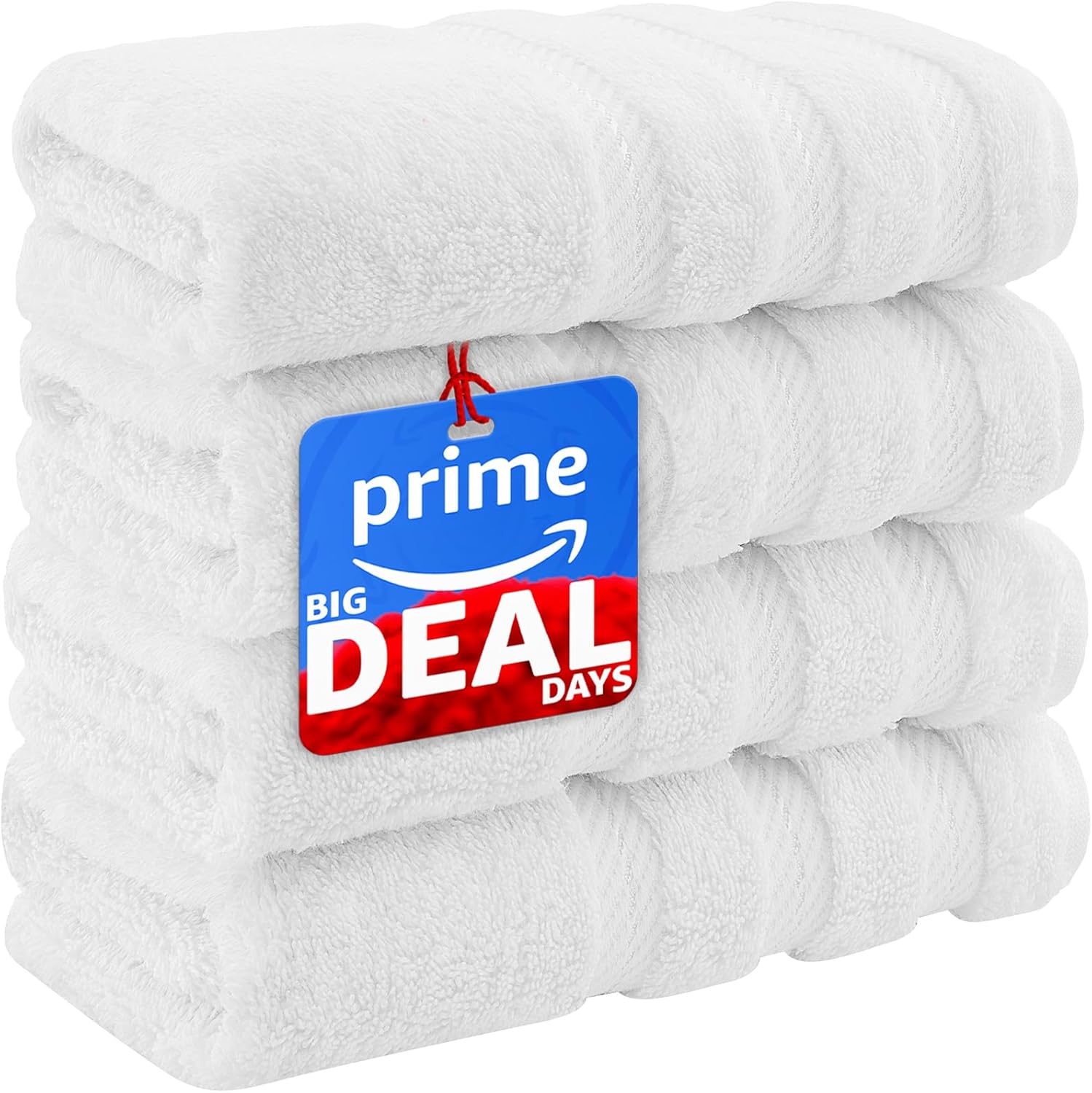 American Soft Linen Luxury 6 Piece Towel Set, 2 Bath Towels 2 Hand Towels 2 Washcloths, 100% Cotton Turkish Towels for Bathroom, Light Grey Towel Sets