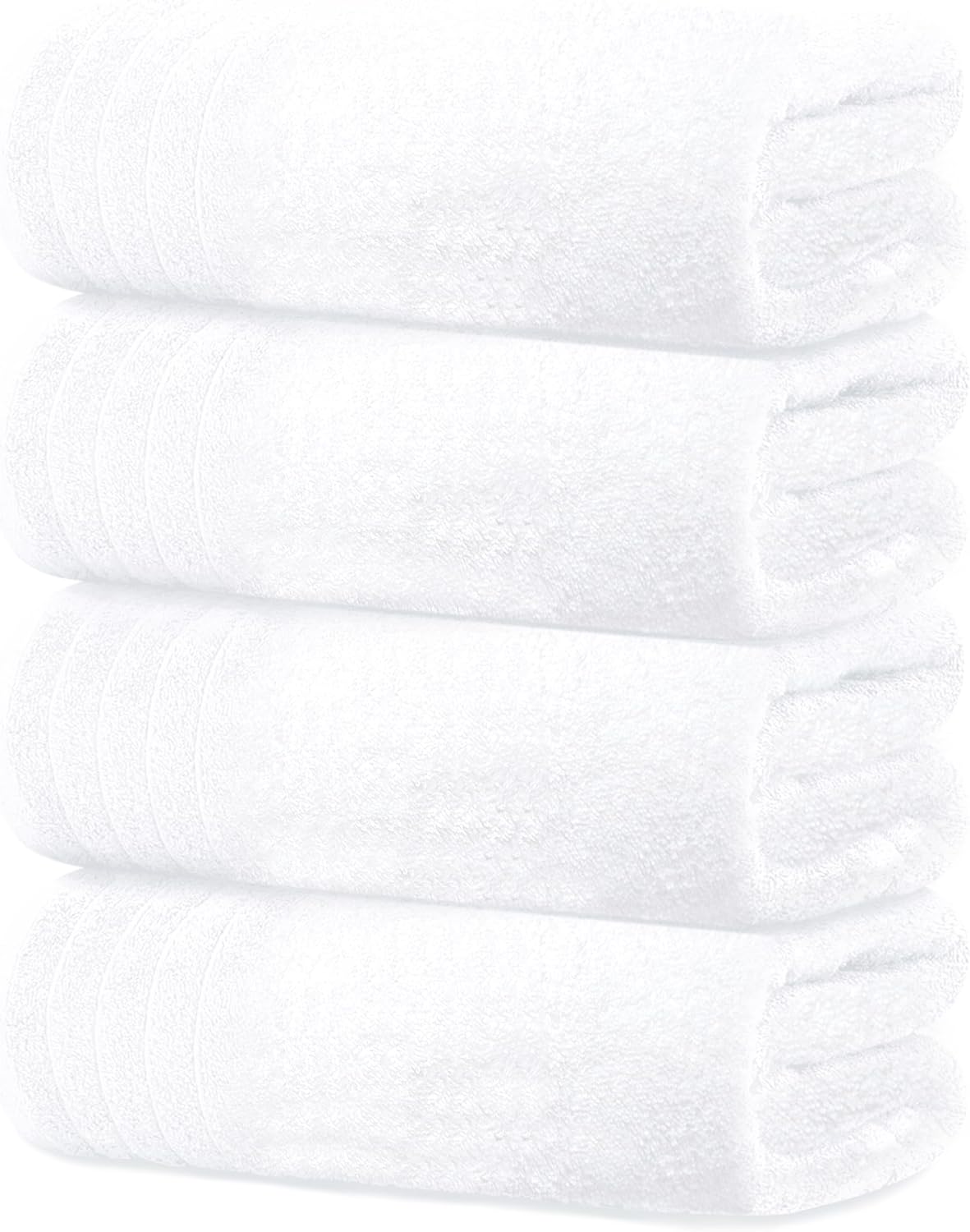 Tens Towels Extra Large Bath Towels 30 x 60 Inches, 100% Cotton, Larger & Lighter, Quicker to Dry, Lighter Weight, Super Soft and Absorbent, Perfect Bathroom Towels