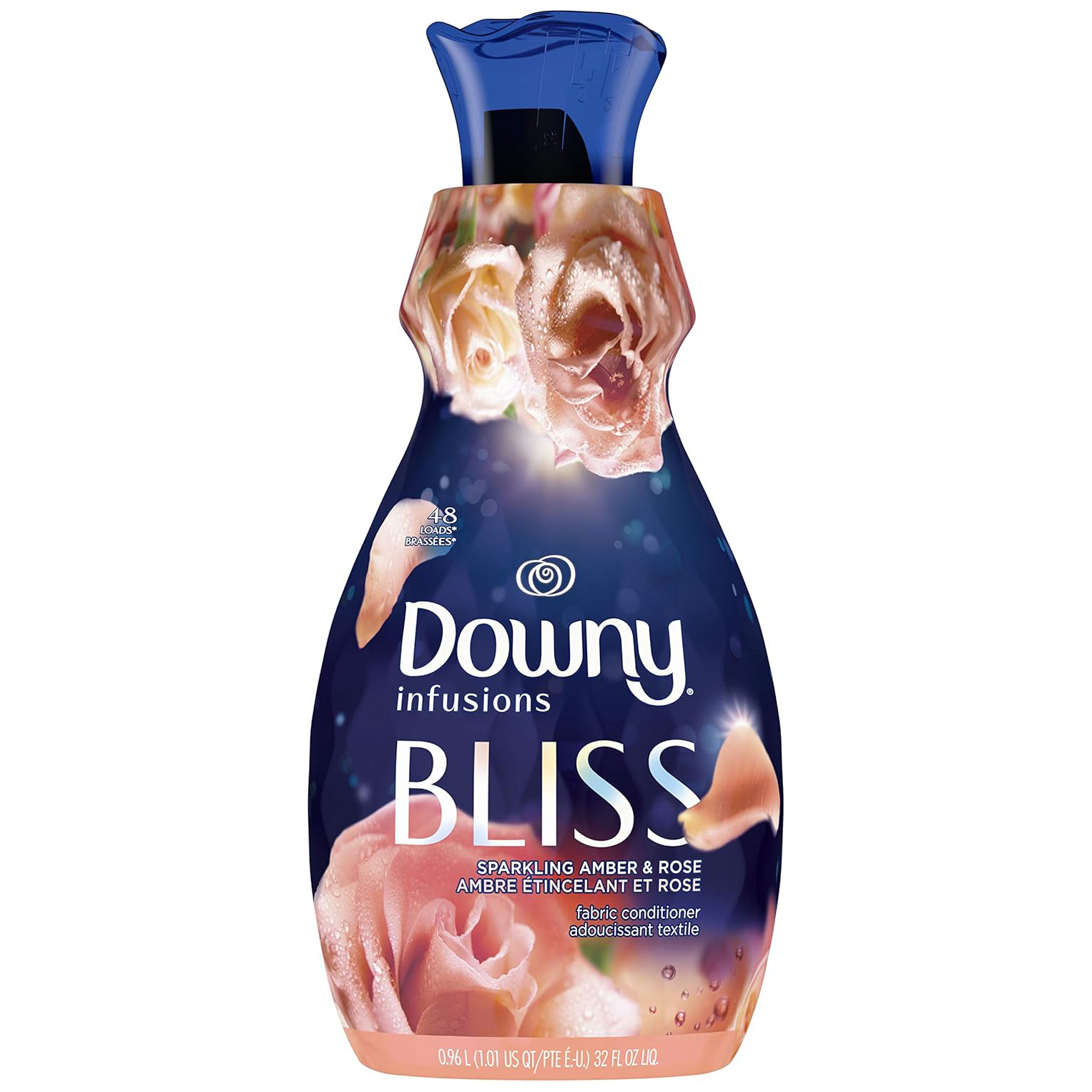 Downy Infusions Laundry Fabric Softener Liquid, CALM, Lavender and Vanilla Bean Scent, 56 fl oz (Pack of 2)