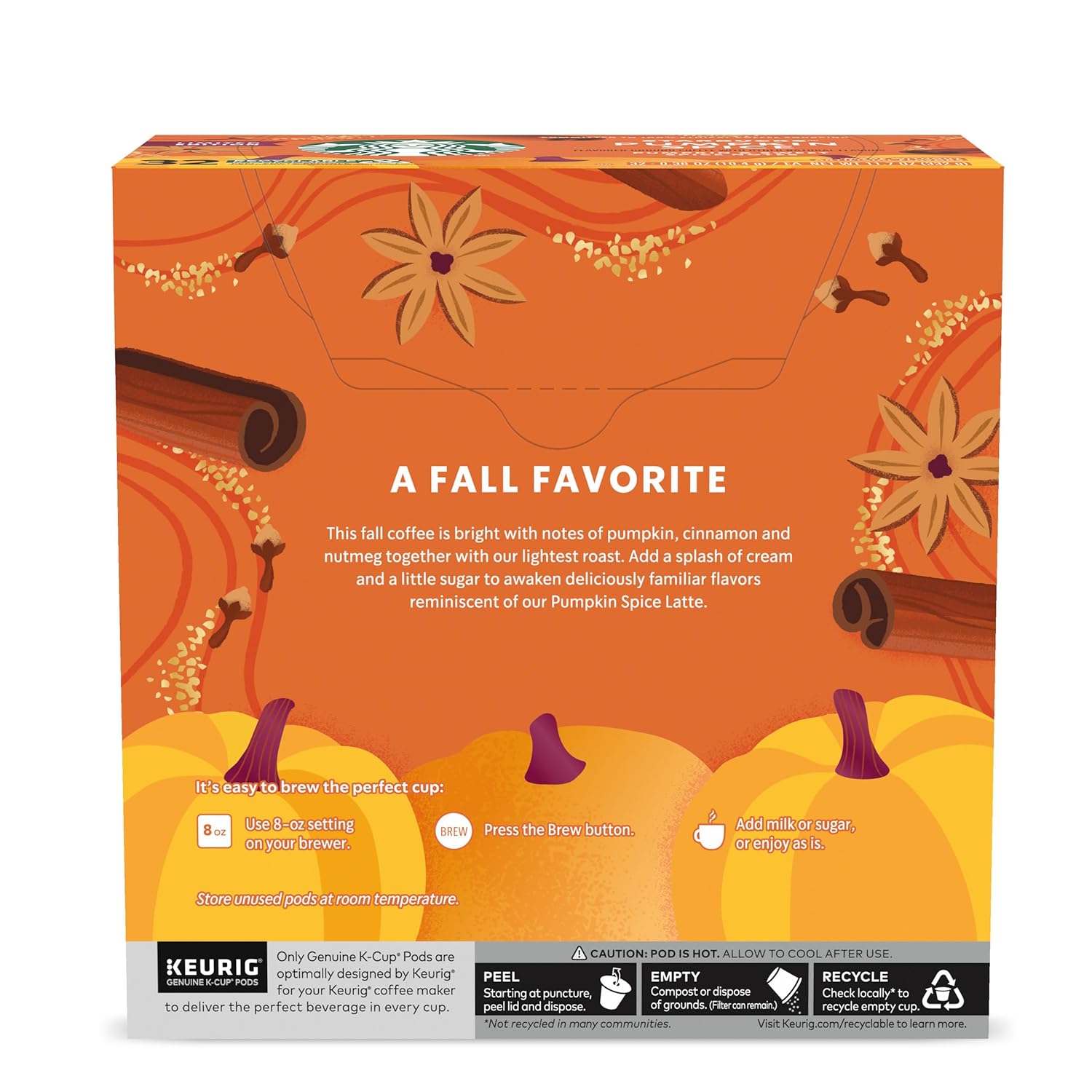 Starbucks K-Cup Coffee Pods, Starbucks Blonde Roast Coffee, Veranda Blend for Keurig Brewers, 100% Arabica, 6 boxes (60 pods total)