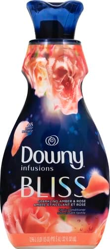 Downy Infusions Laundry Fabric Softener Liquid, CALM, Lavender and Vanilla Bean Scent, 56 fl oz (Pack of 2)