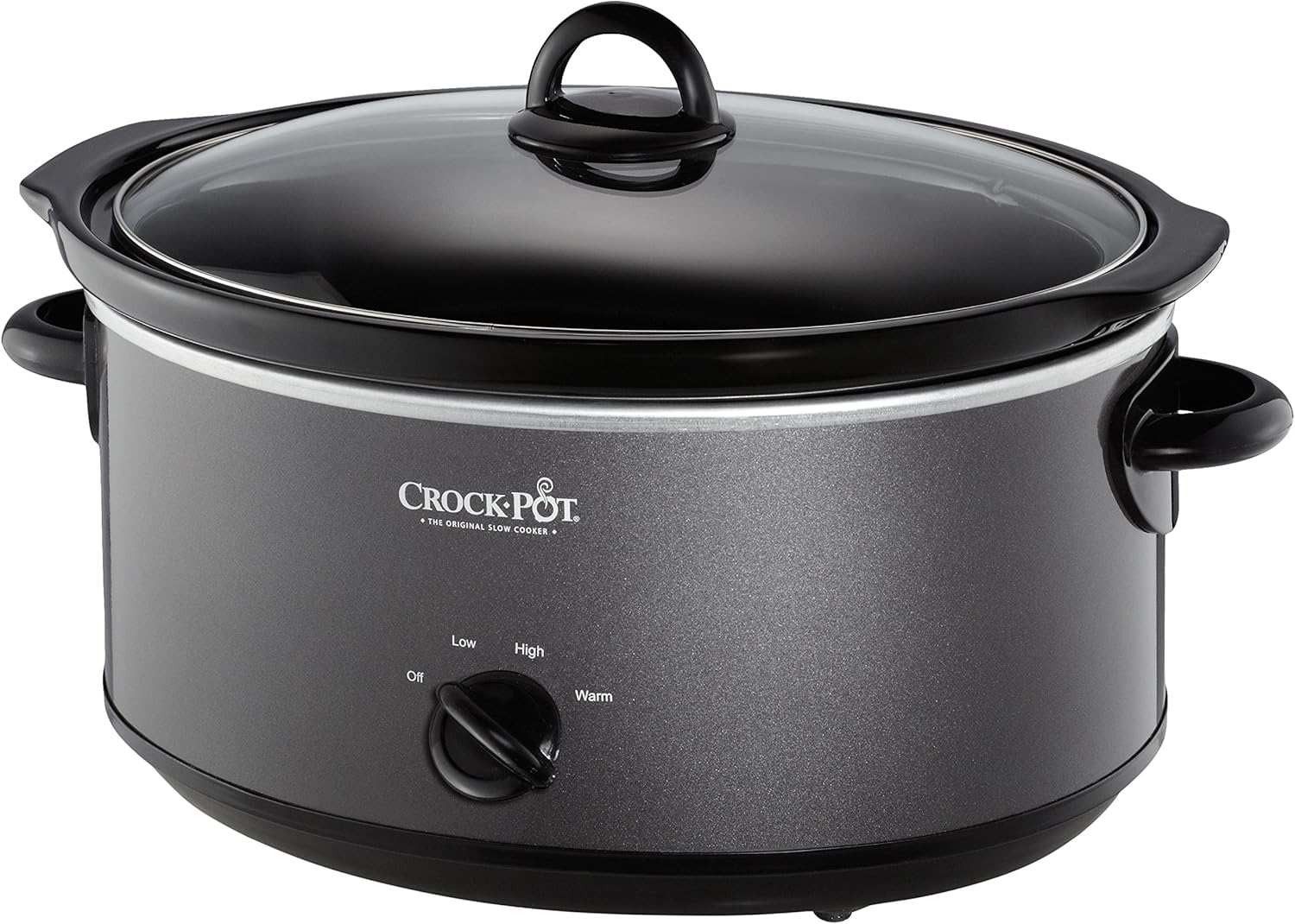 Crockpot SCV700-CH-BR Slow Cooker, 7 quarts, Charcoal