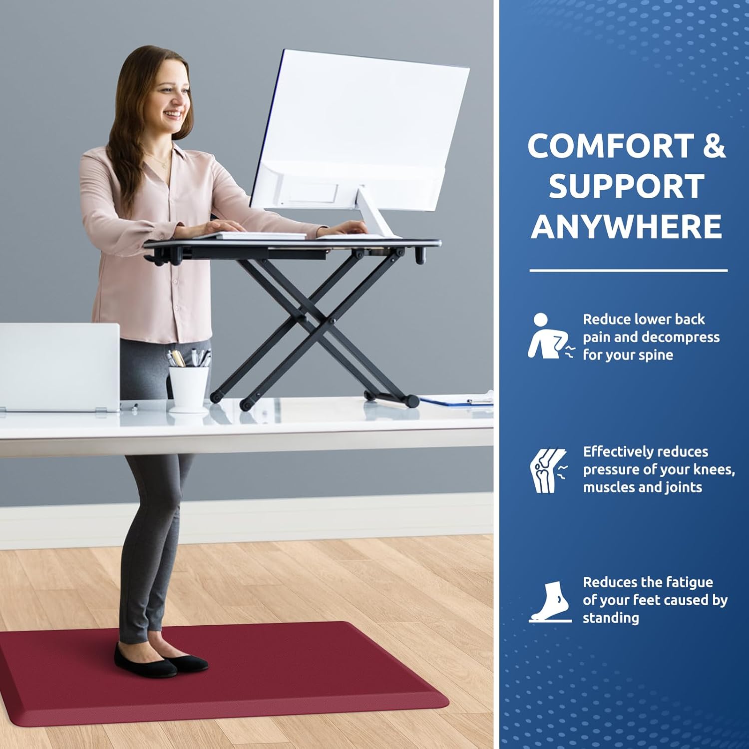 KitchenClouds Kitchen Mat Cushioned Anti Fatigue Rug 17.3