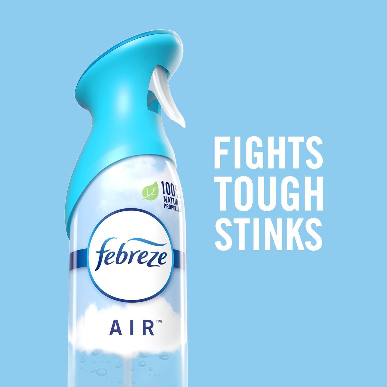Febreze Air Freshener Spray, Heavy Duty Crisp Clean Scent, Odor Eliminator for Strong Odors, 8.8 Oz (Pack of 3)