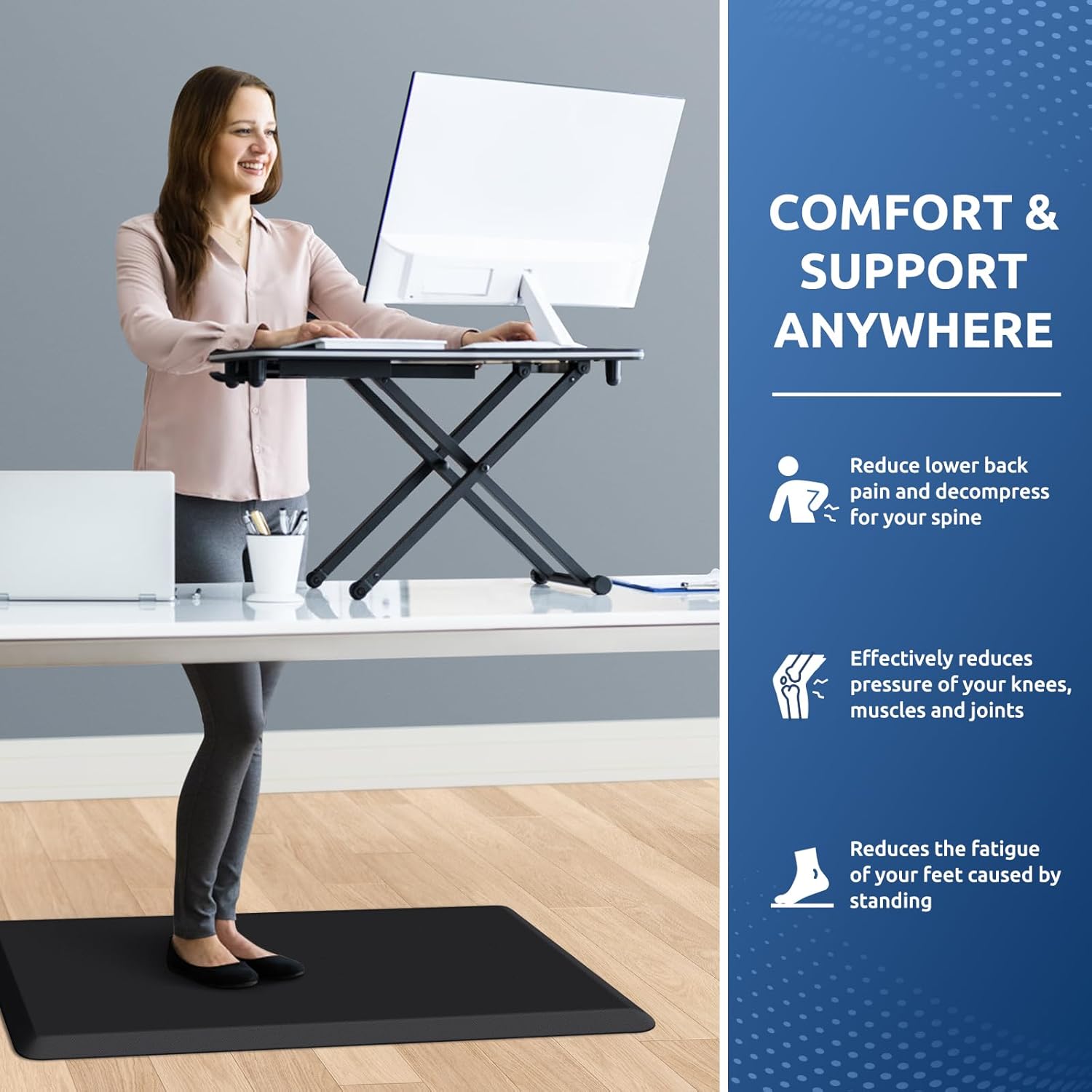 KitchenClouds Kitchen Mat Cushioned Anti Fatigue Rug 17.3