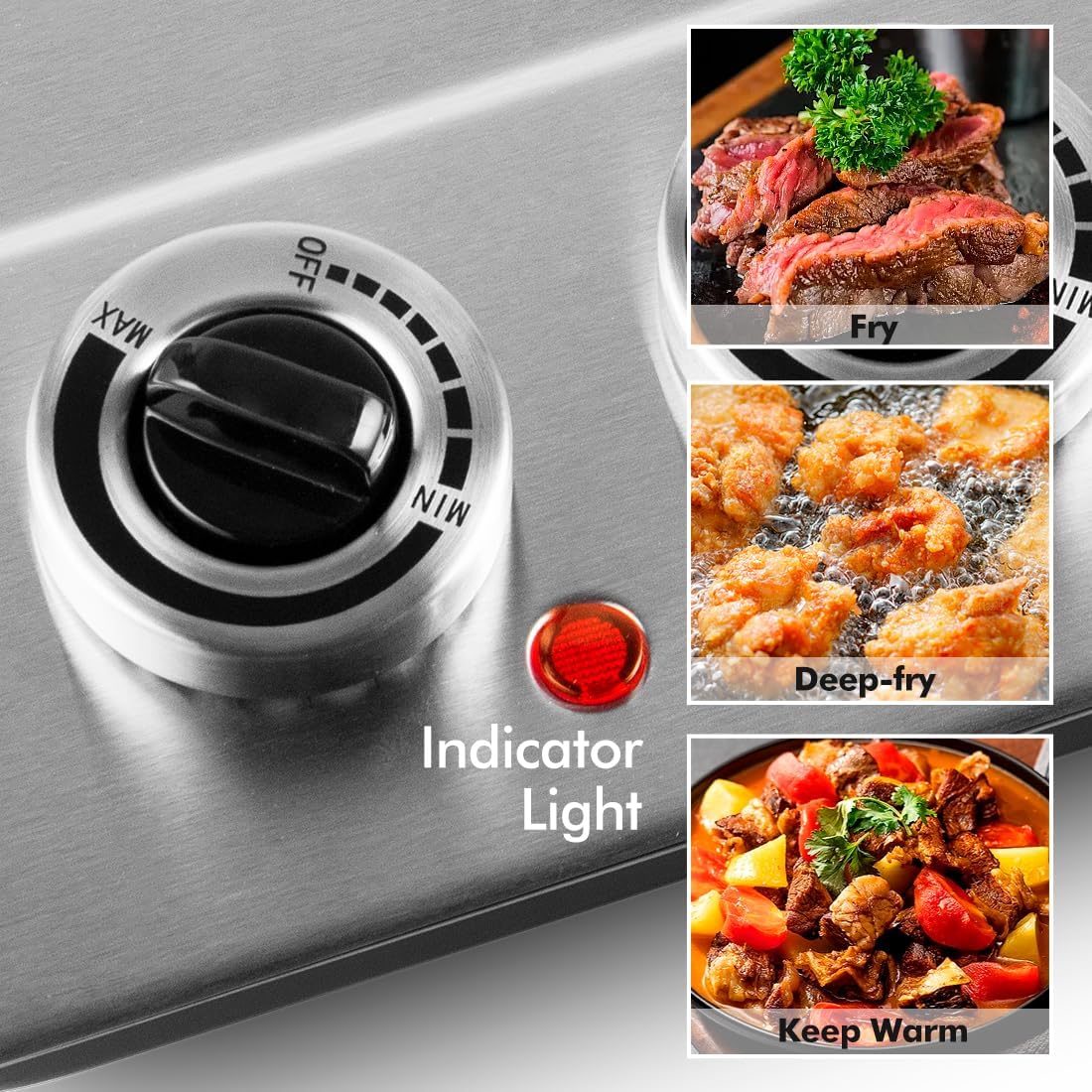 CUSIMAX Electric Hot Plate for Cooking Portable Single Burner 1500W Cast Iron hot plates Heat-up in Seconds Adjustable Temperature Control Stainless Steel Non-Slip Rubber Feet Upgraded Version B101