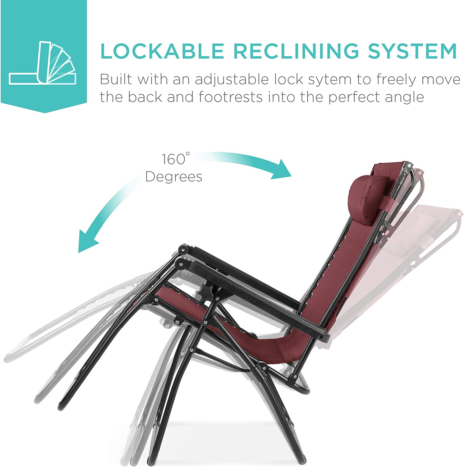 Folding Zero Gravity Outdoor Recliner Patio Lounge Chair w/Adjustable Canopy Shade, Headrest, Side Accessory Tray, Textilene Mesh - Beige