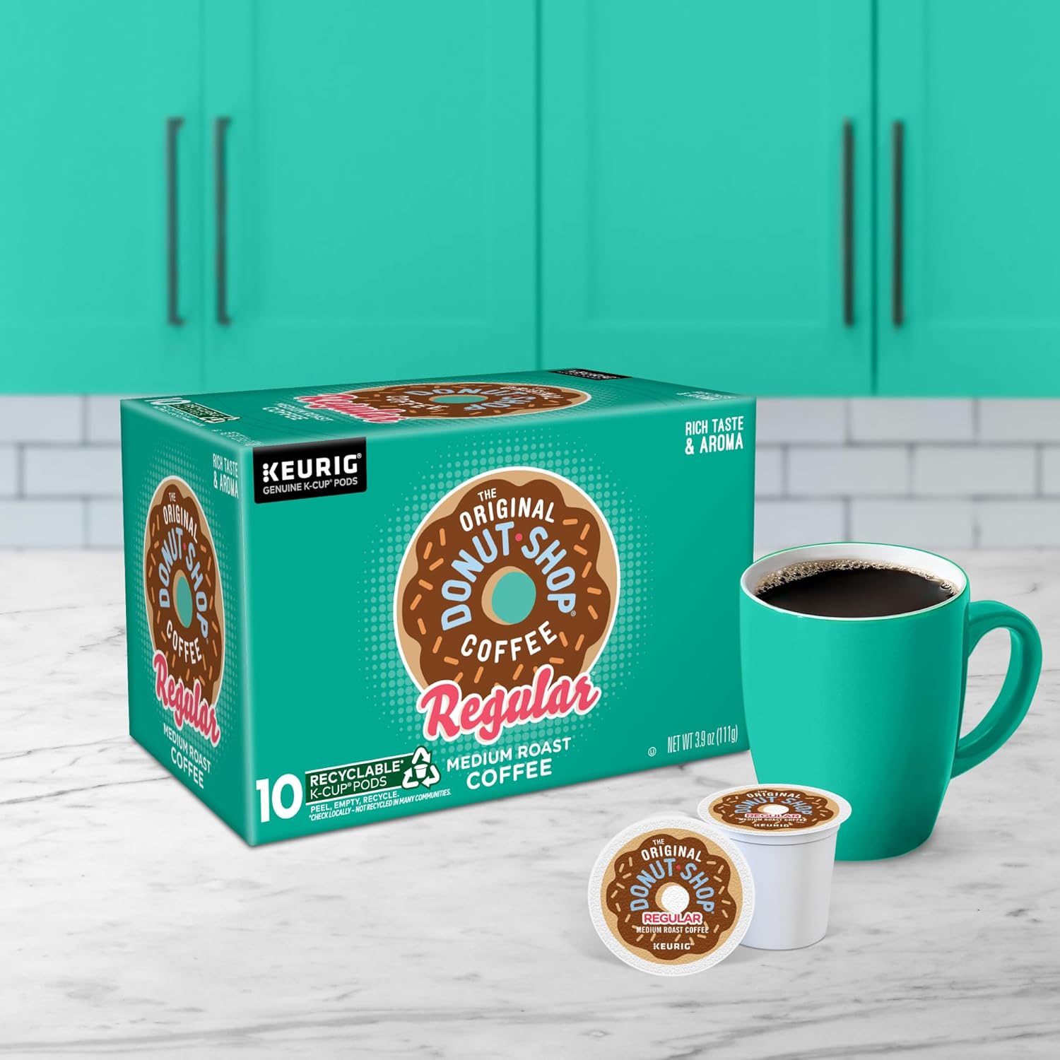 The Original Donut Shop Regular Keurig Single-Serve K-Cup Pods, Medium Roast Coffee, 96 Count