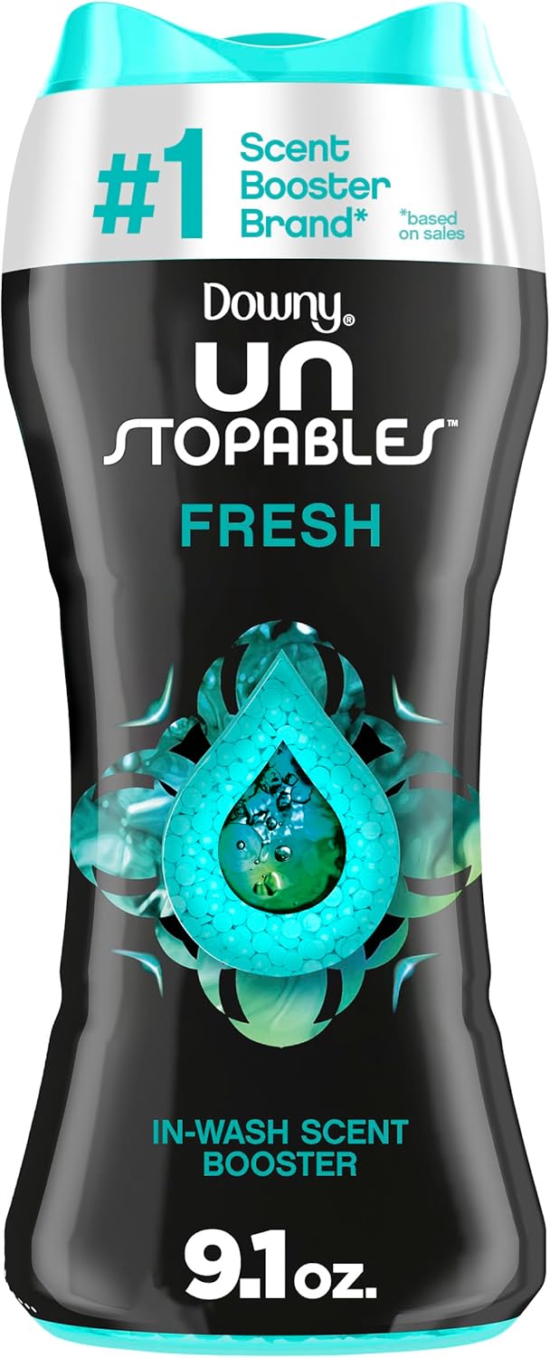 Downy Unstopables In Wash Scent Booster Beads, Fresh Scent, 24 oz, Downy Scent Booster Beads, Unstoppable Laundry Beads, Odor Protection