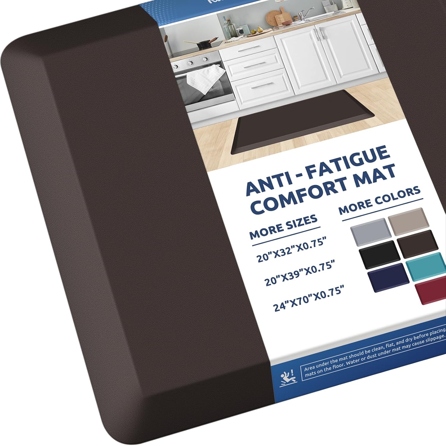 KitchenClouds Kitchen Mat Cushioned Anti Fatigue Rug 17.3