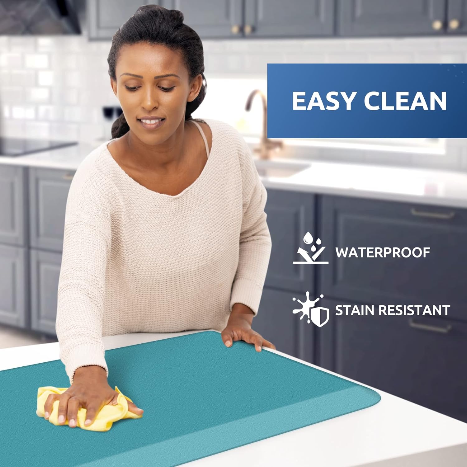 KitchenClouds Kitchen Mat Cushioned Anti Fatigue Rug 17.3