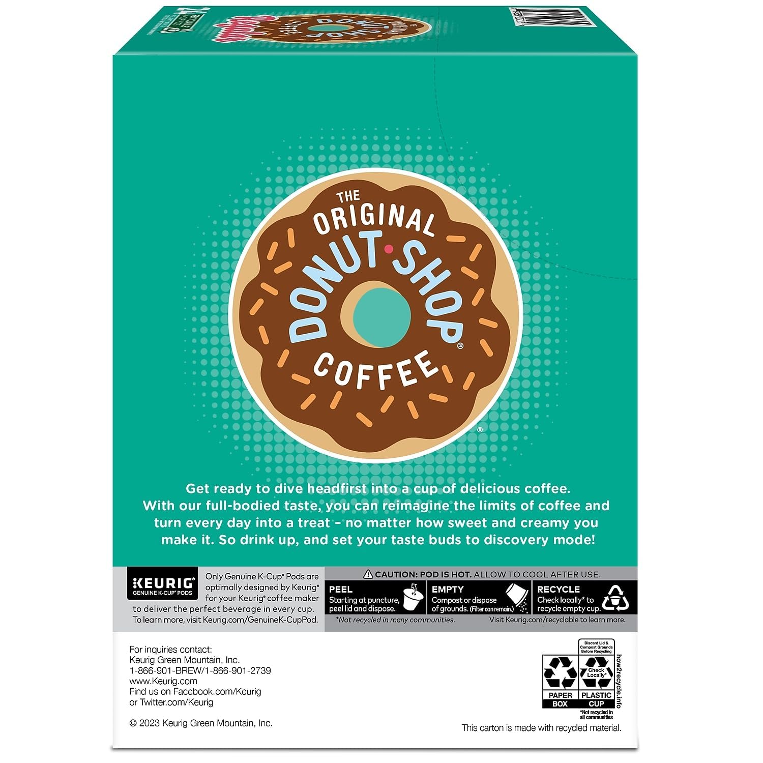 The Original Donut Shop Regular Keurig Single-Serve K-Cup Pods, Medium Roast Coffee, 96 Count