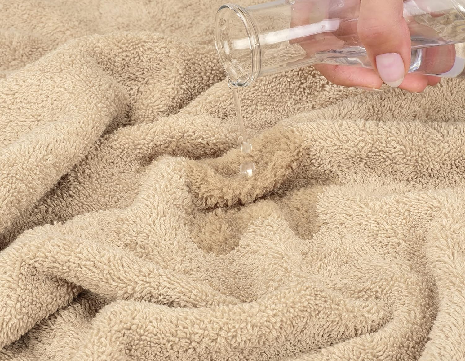 American Soft Linen Luxury 6 Piece Towel Set, 2 Bath Towels 2 Hand Towels 2 Washcloths, 100% Cotton Turkish Towels for Bathroom, Light Grey Towel Sets