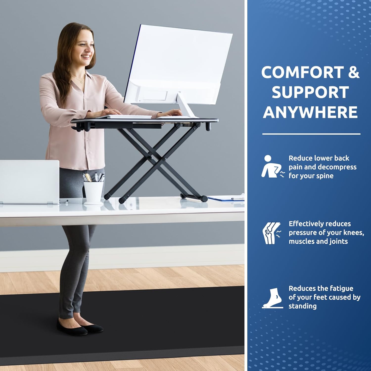 KitchenClouds Kitchen Mat Cushioned Anti Fatigue Rug 17.3