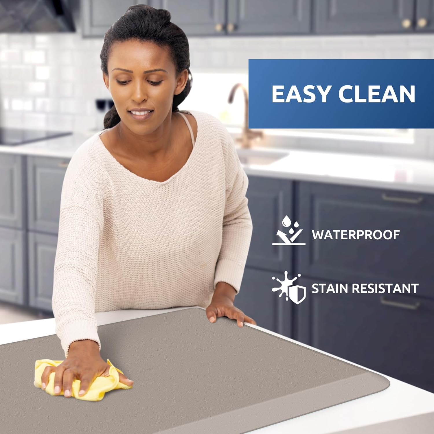 KitchenClouds Kitchen Mat Cushioned Anti Fatigue Rug 17.3