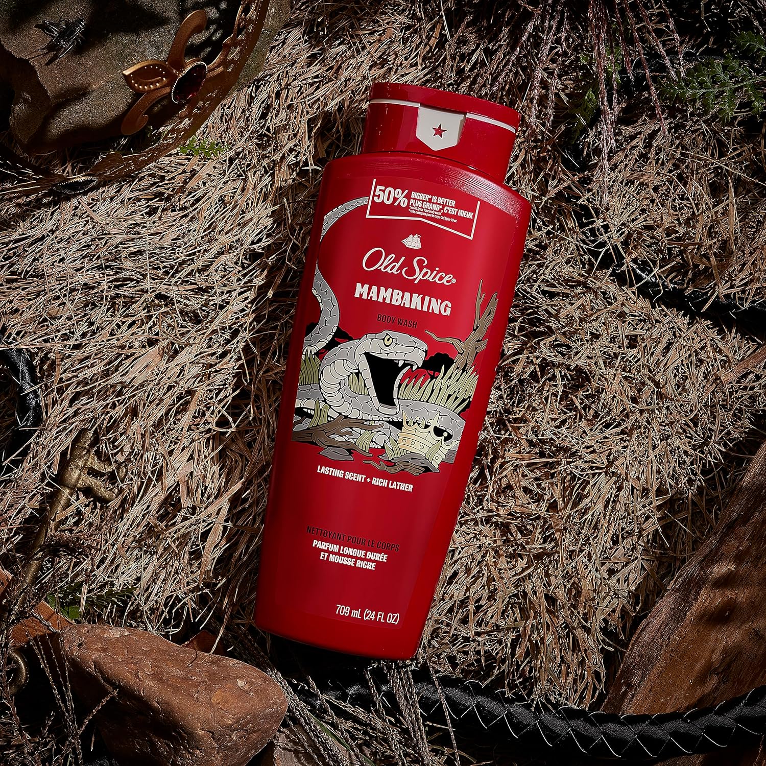 Old Spice Body Wash for Men, 24/7 Shower Fresh with Lasting Scent, Red Collection, Swagger with Cedarwood Scent, 24 fl oz (Pack of 2)