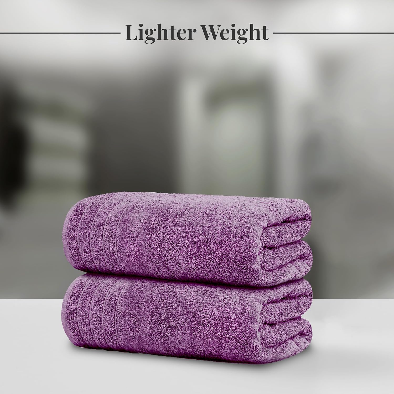 Tens Towels Extra Large Bath Towels 30 x 60 Inches, 100% Cotton, Larger & Lighter, Quicker to Dry, Lighter Weight, Super Soft and Absorbent, Perfect Bathroom Towels
