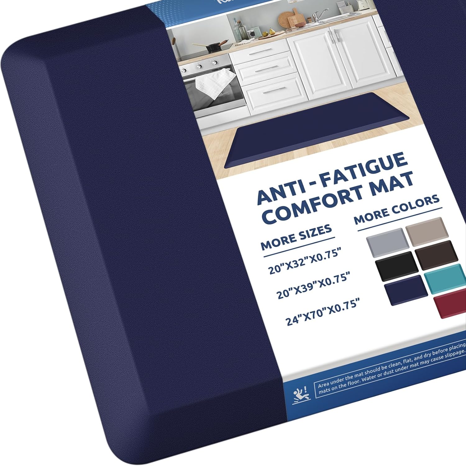 KitchenClouds Kitchen Mat Cushioned Anti Fatigue Rug 17.3