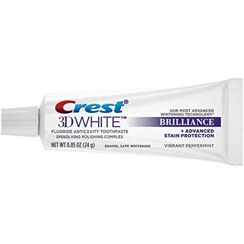 Crest 3D White Advanced Luminous Mint Teeth Whitening Toothpaste, 3.7 oz Pack of 4 - Helps Remove Surface Stains, Whitens Teeth, Strengthens Tooth Enamel, Protects Against Cavities