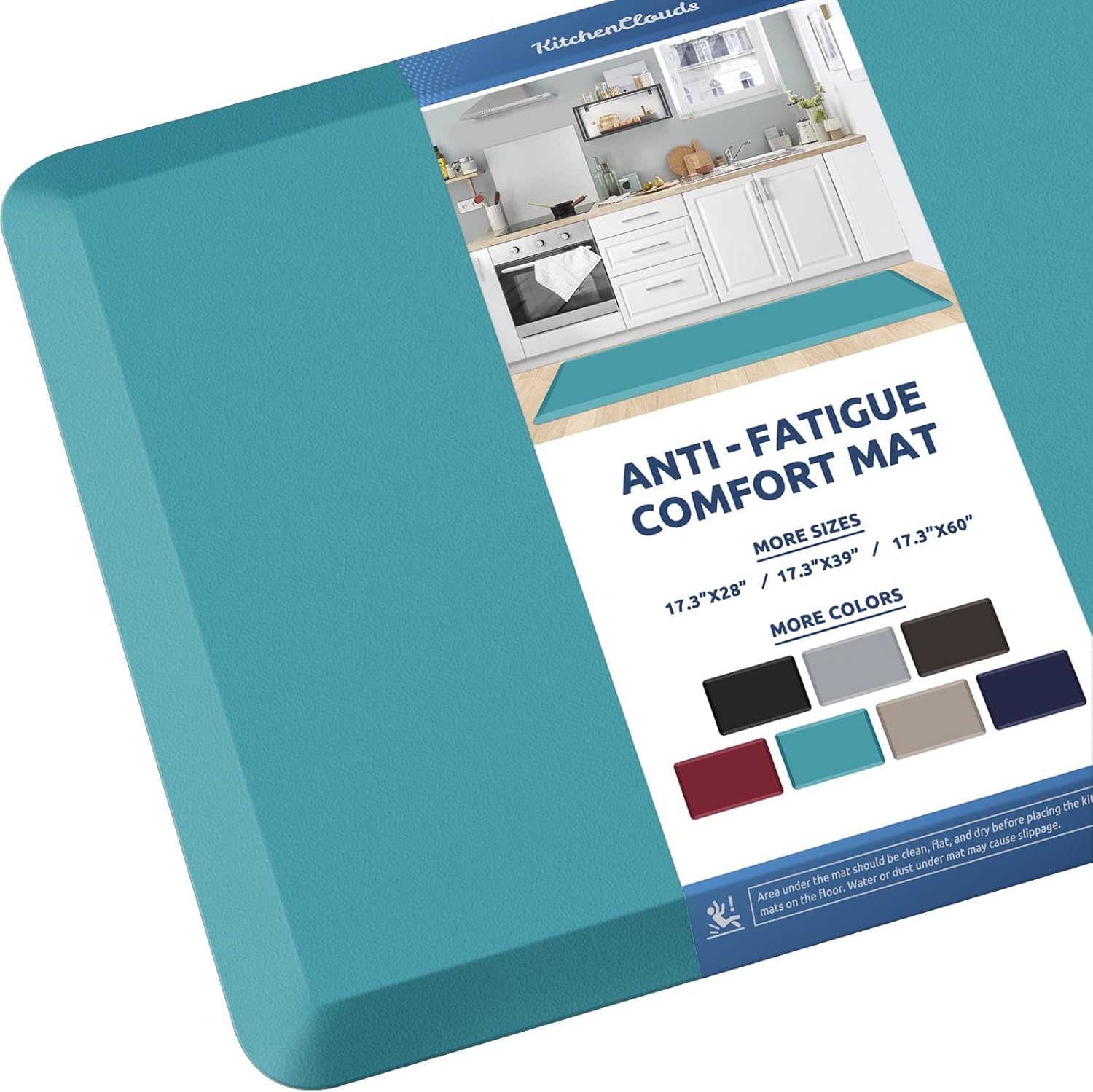 KitchenClouds Kitchen Mat Cushioned Anti Fatigue Rug 17.3