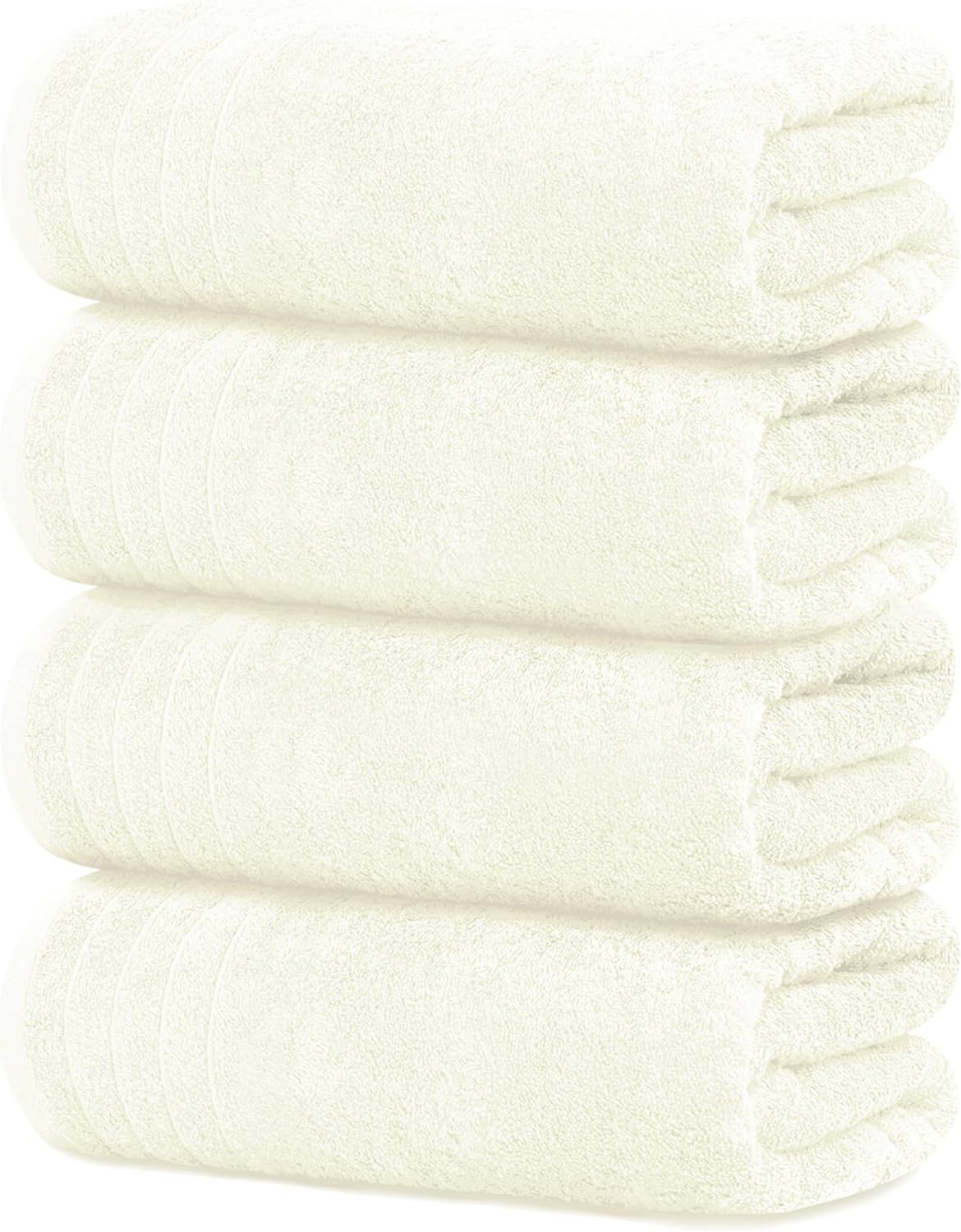 Tens Towels Extra Large Bath Towels 30 x 60 Inches, 100% Cotton, Larger & Lighter, Quicker to Dry, Lighter Weight, Super Soft and Absorbent, Perfect Bathroom Towels