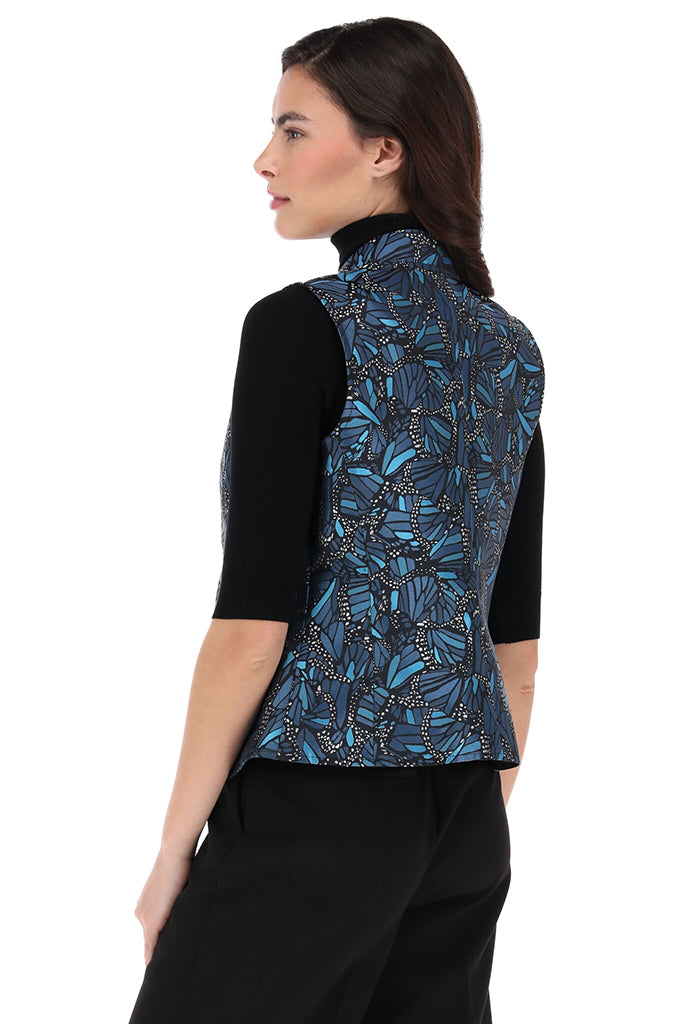 Chaleco Beritsi Mariposa Vitral Marino