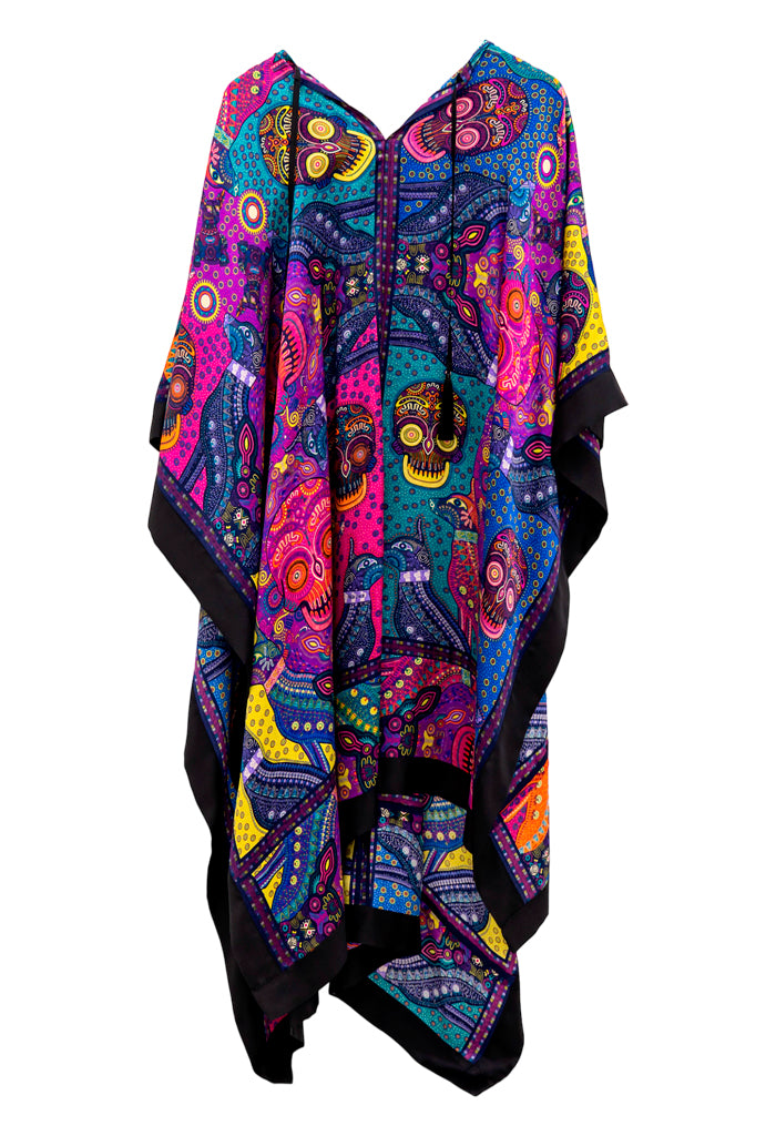 Kaft��n Ndohi D��a de Muertos Mictl��n Morado