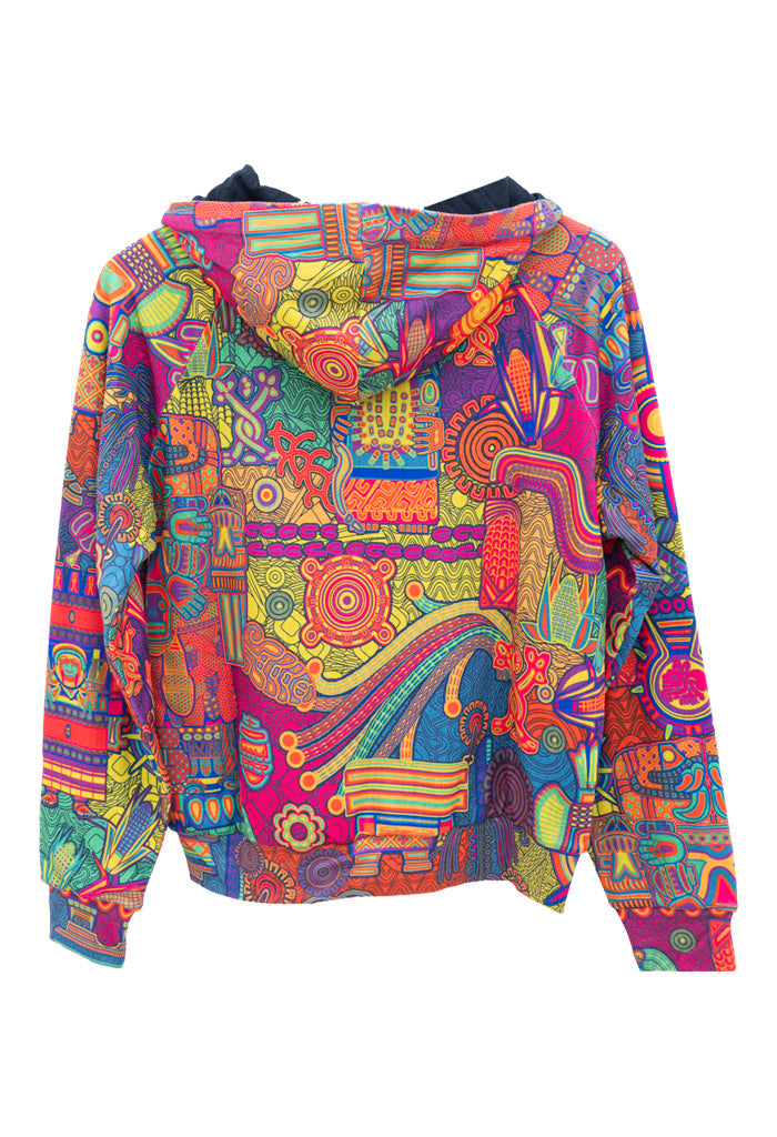 Sudadera X��chitl Mujer Diosas Mexicas Amarillo