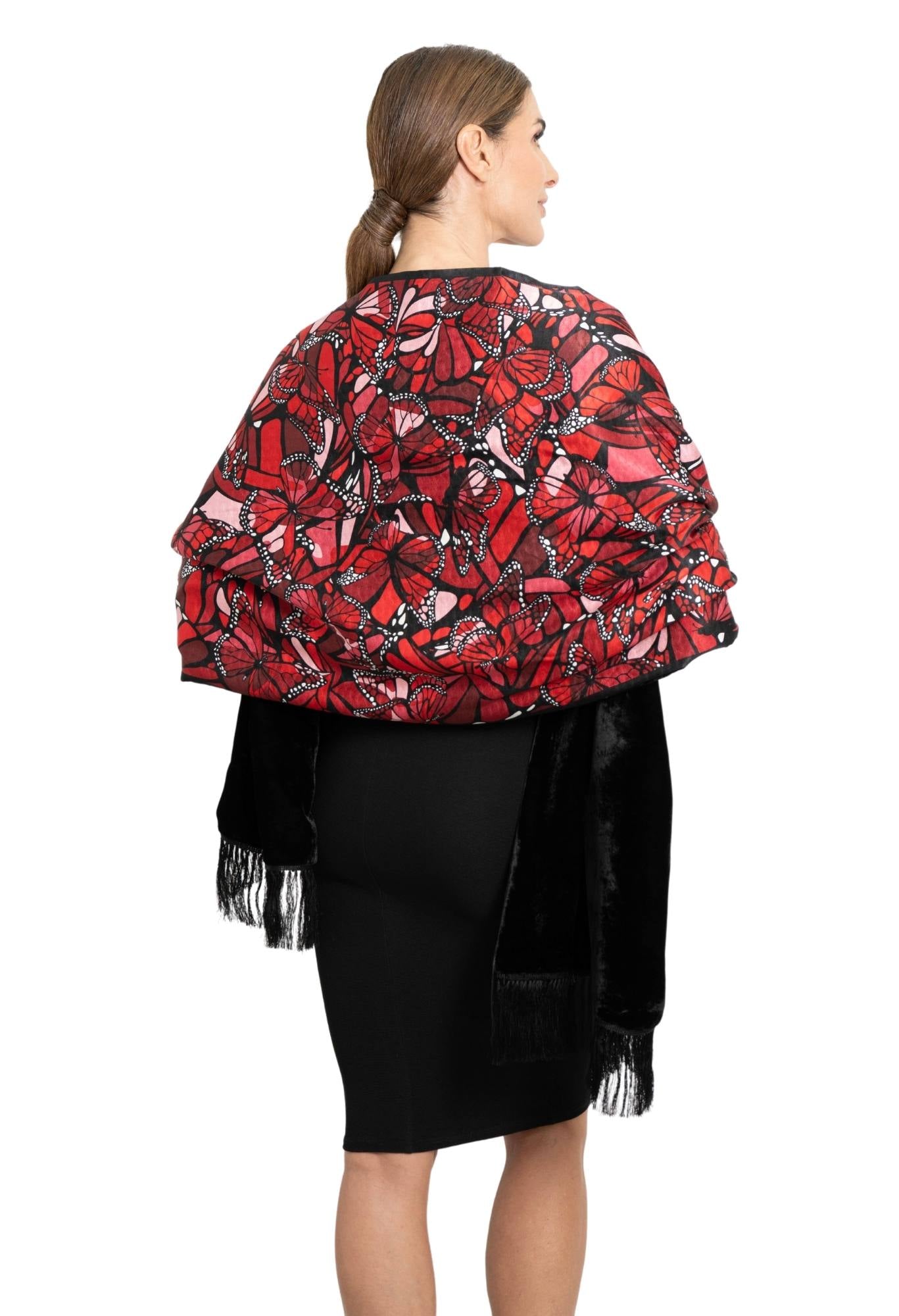 Chalina Con Terciopelo Vuelo de Mariposa Jqd