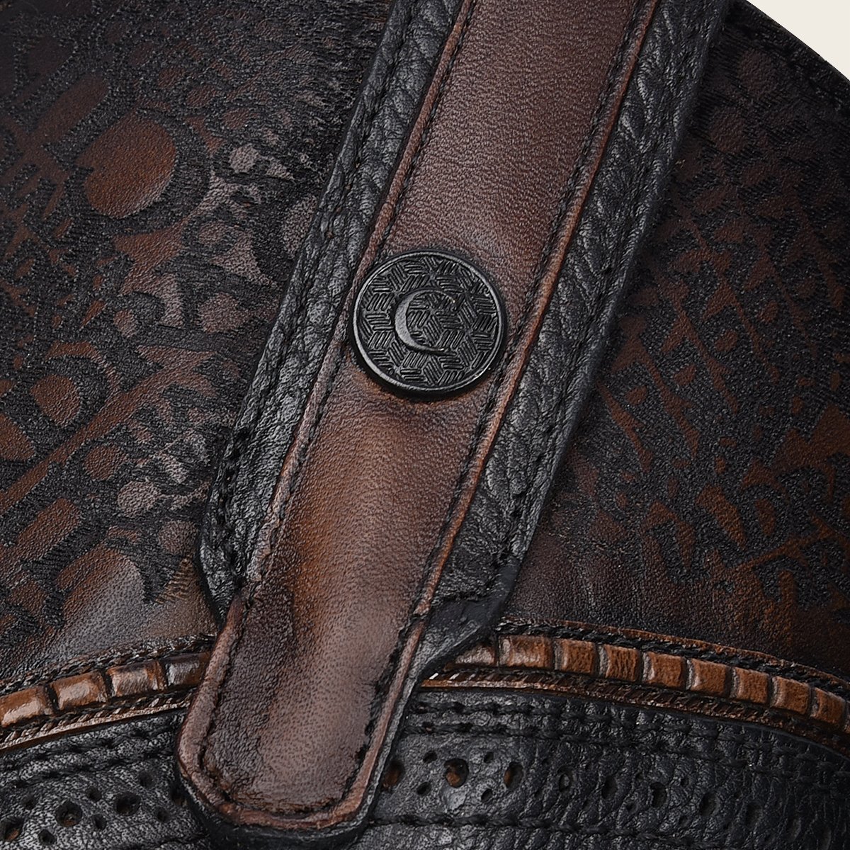 Bota vaquera en piel genuina de mantarraya.