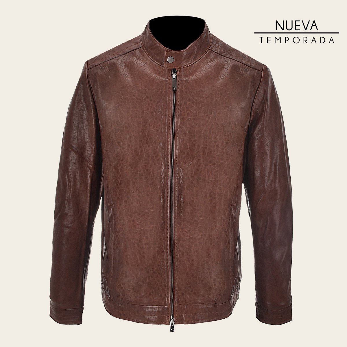 Chamarra Para Caballero En Piel Genuina.
