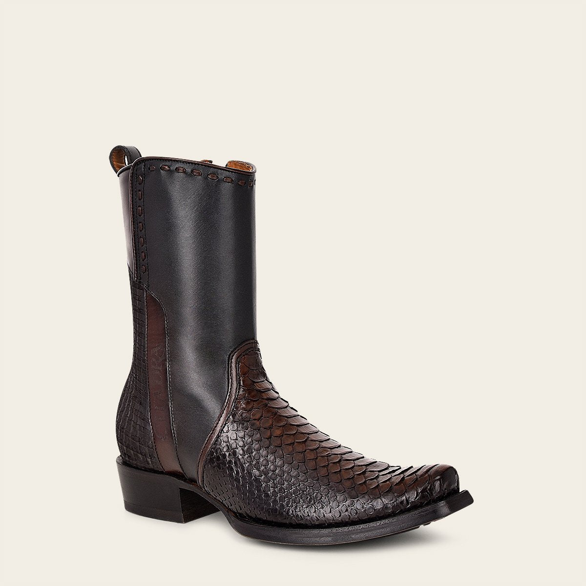 Bota de pitón para caballero