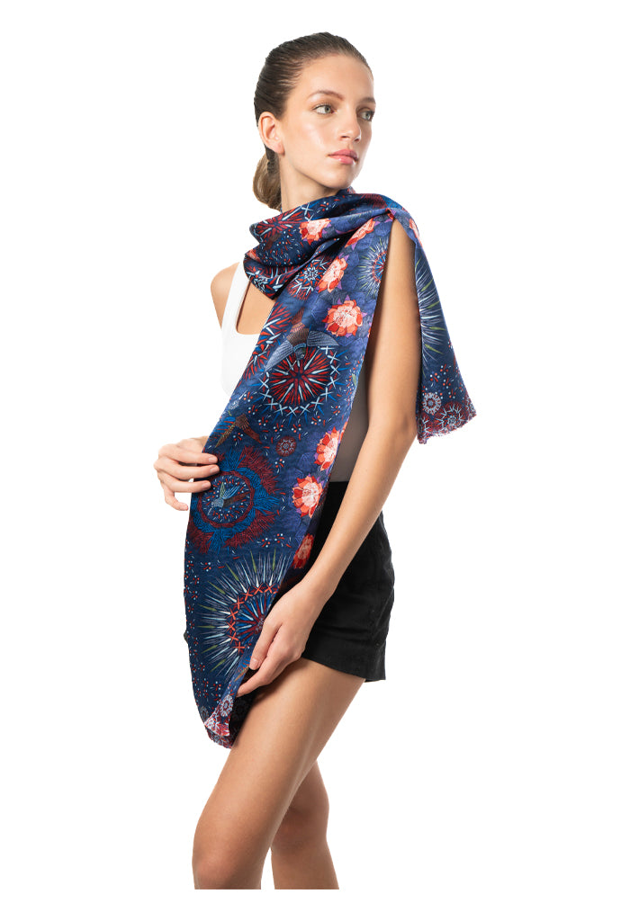 Bufanda Doble Vista Colibr��