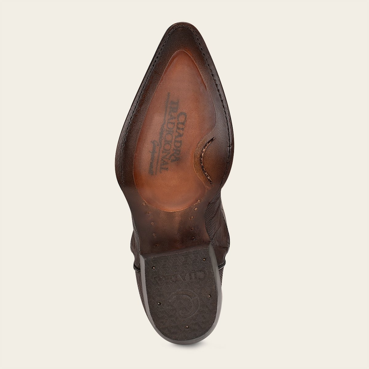 Bota vaquera en piel genuina de lizard.