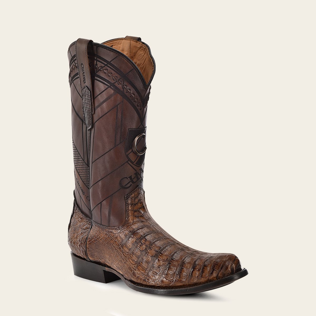 Bota en piel genuina de fuscus.