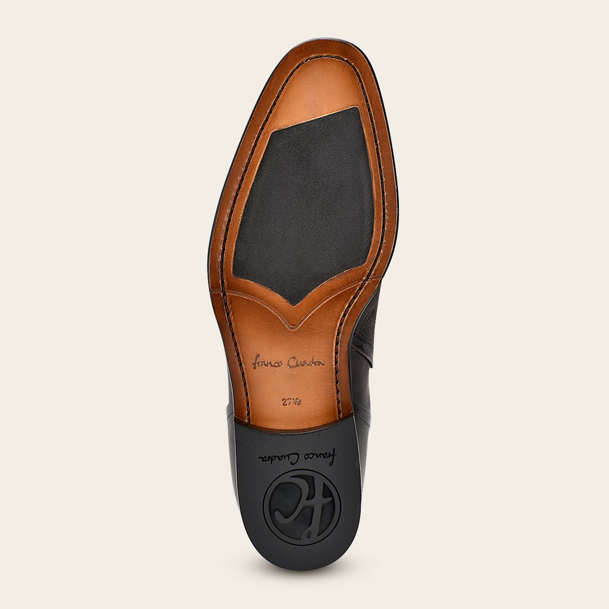 Botín de vestir en piel de venado.