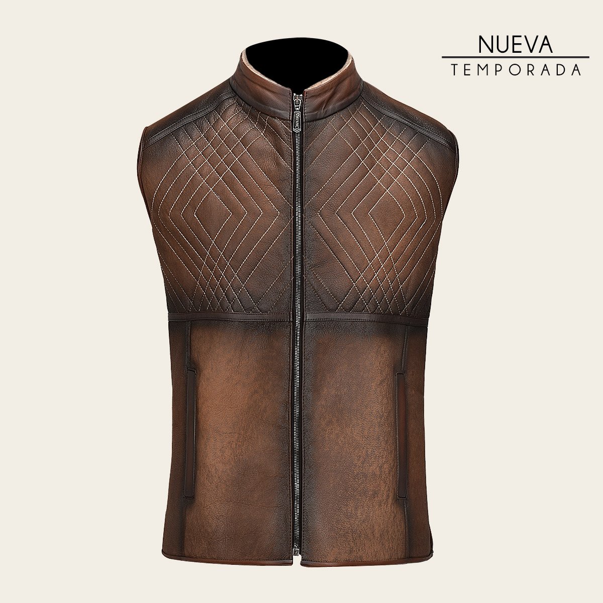 Chaleco Con Pelo Genuino De Ovino.