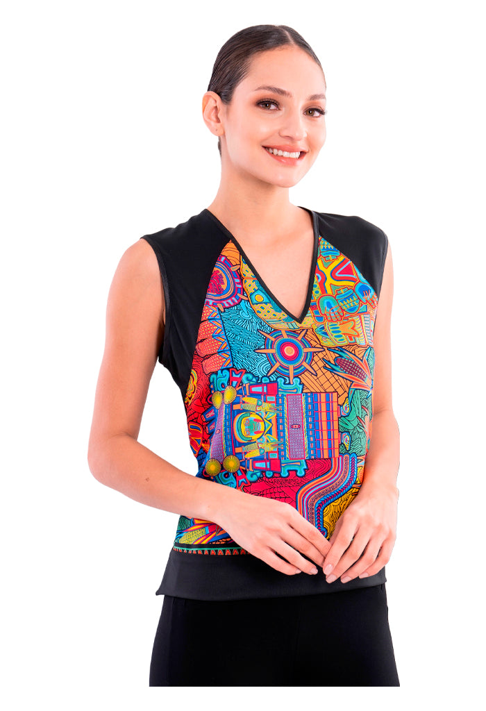 Blusa Caudal Diosas Mexicas Original