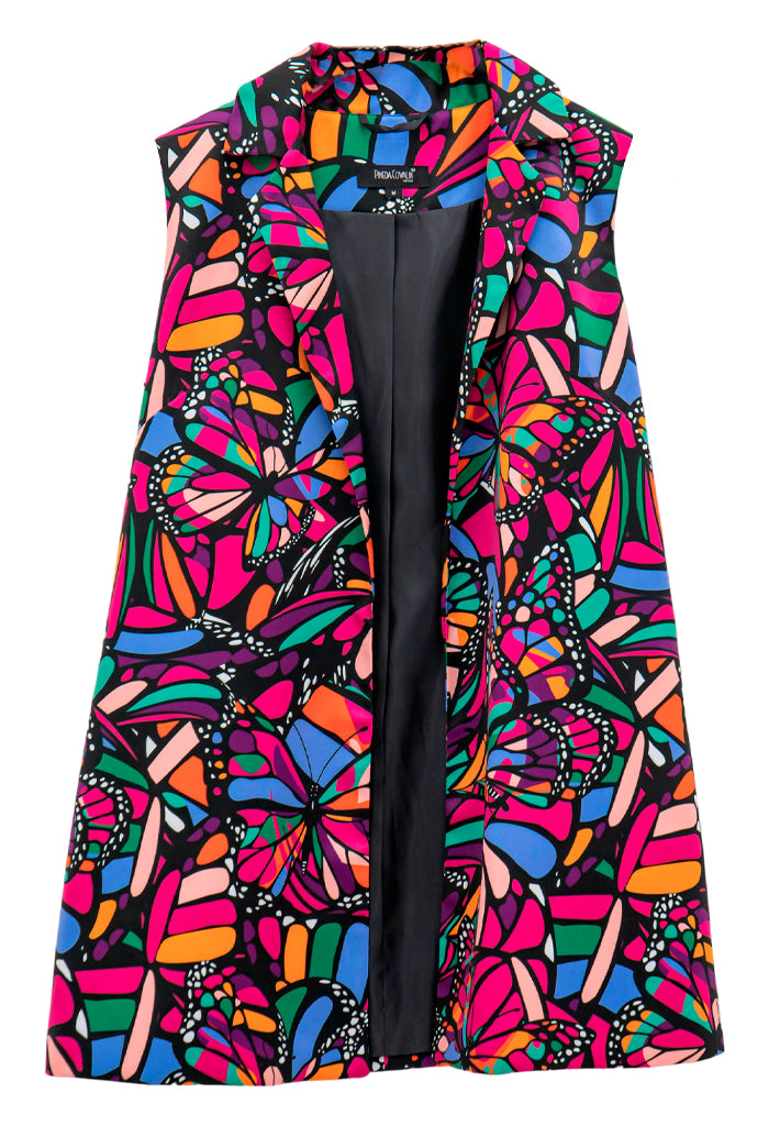 Chaleco Okuili Vuelo de Mariposa Negro