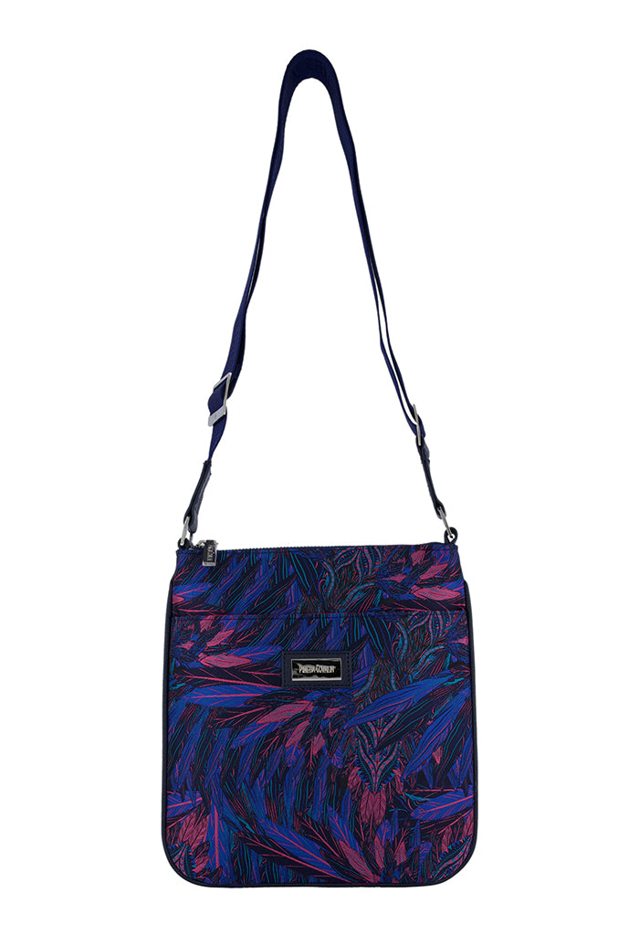 Bolsa Xiki Negro ��guila Real Mexicana Azul/Rosa