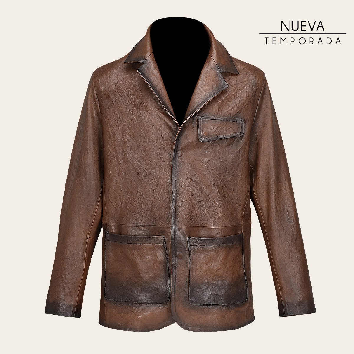 Saco Para Caballero En Piel Genuina.