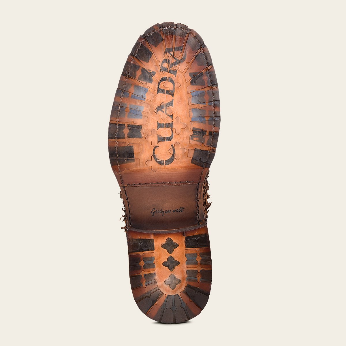 Botín en piel genuina de poisson